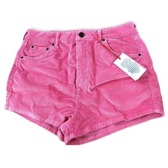 New BDG Urban Outfitters Corduroy Shorts Hot Pink Shorts Size 32 Bubblegum Pink - Picture 5 of 10
